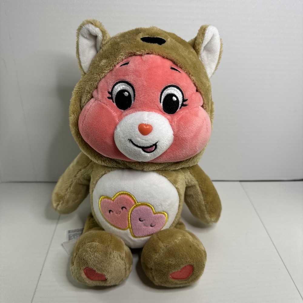 Hoodie Friends Love A Lot Care Bear Fox Costume Plush Stuffed Animal Squirrel